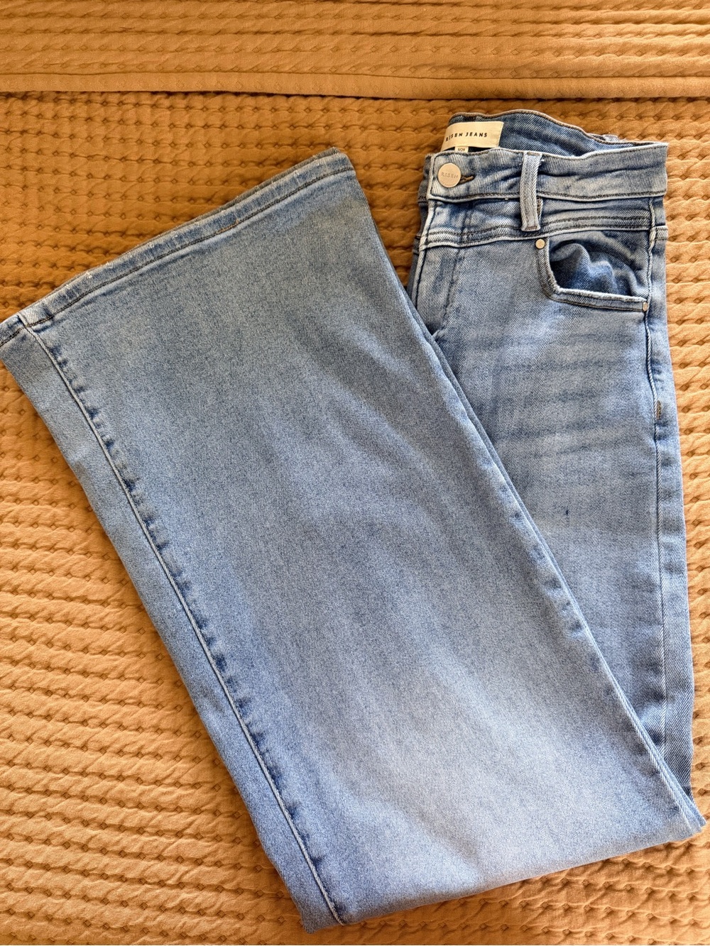 Light Blue Women's High-Rise Straight Jeans